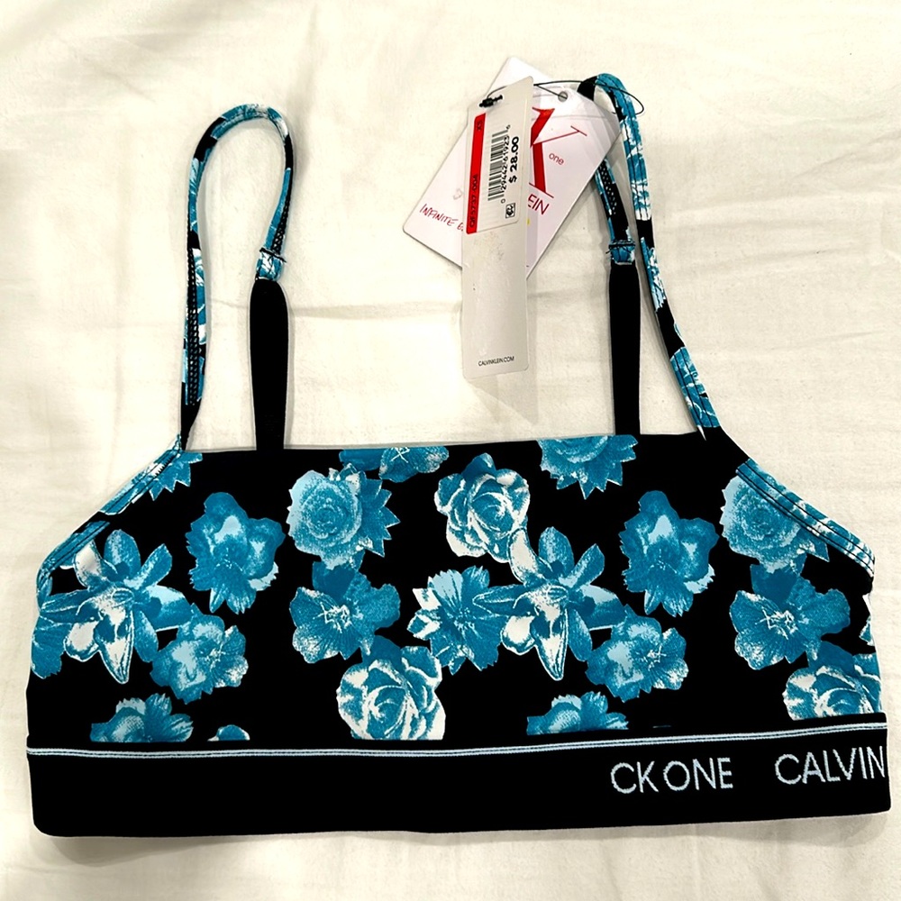 NWT Calvin Klein Bra Top Super Soft. Size XS. (Maybe even a Small) soft and cute